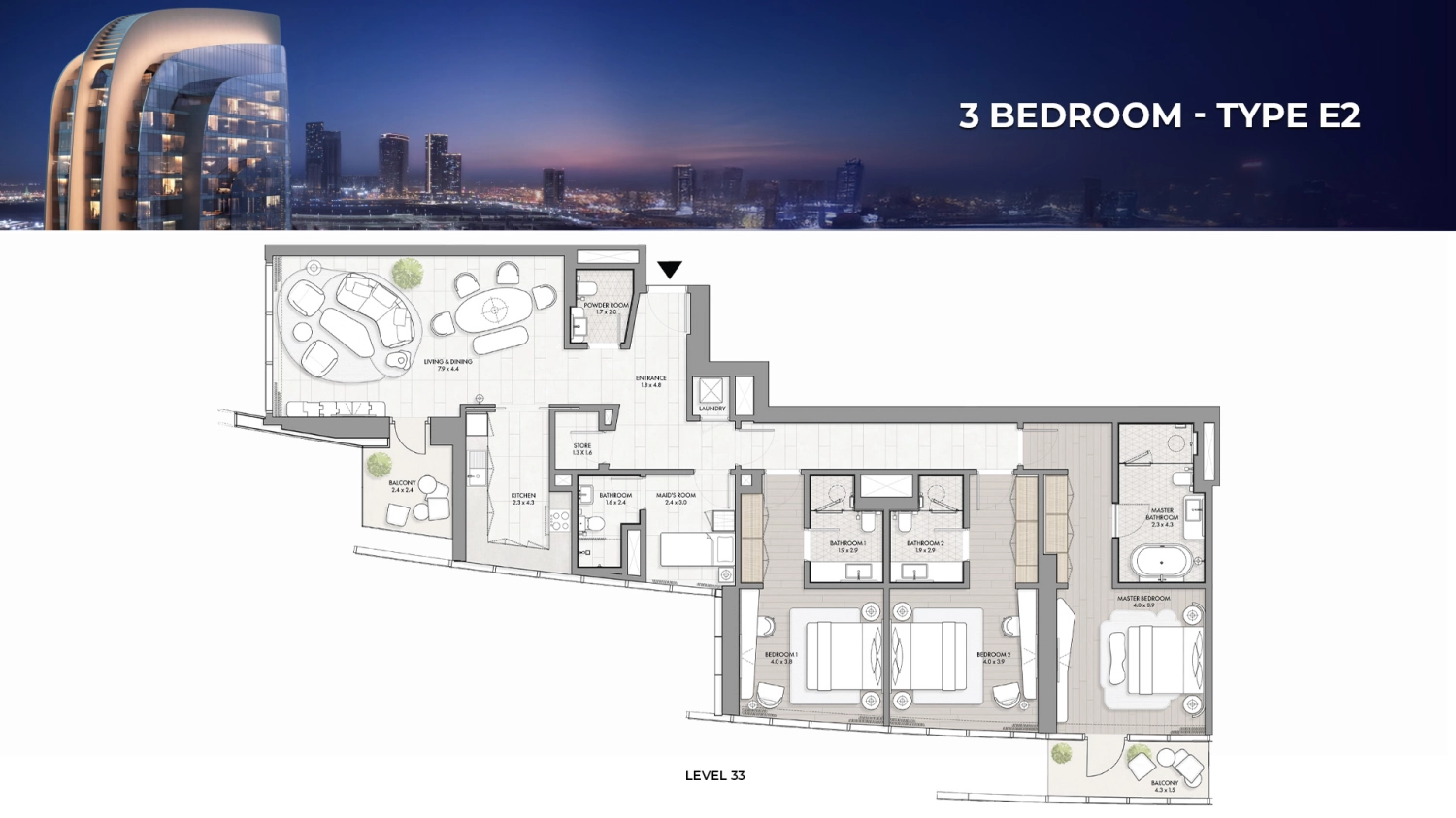 4 BR - Type A